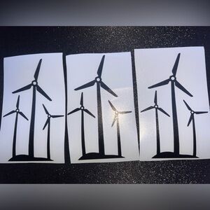 Windmill technician car decals and stickers ready for sale